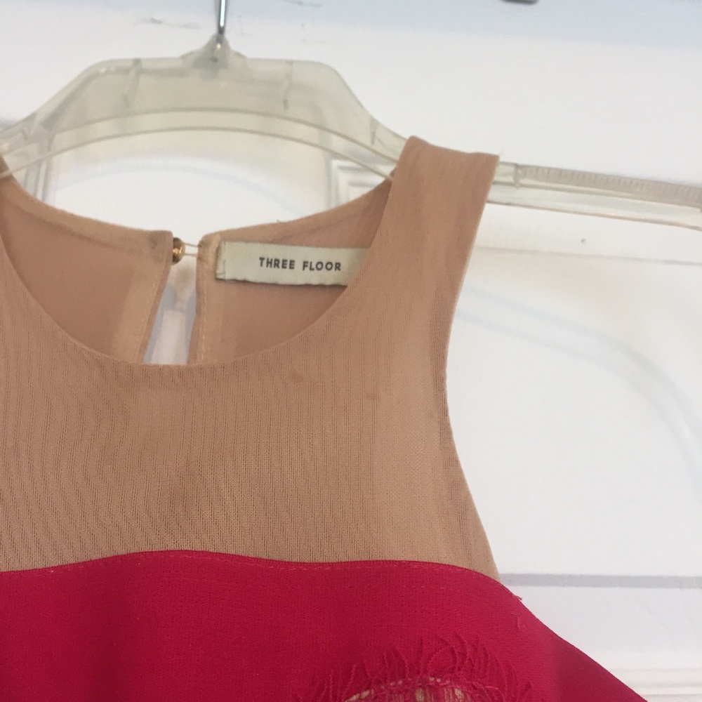 Three Floor lace pink mini dress - Picture 6 of 8